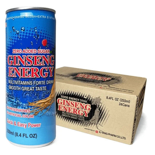 Ginseng Energy Drink High Quality Refreshing Beverage Cans 6 Pack Case