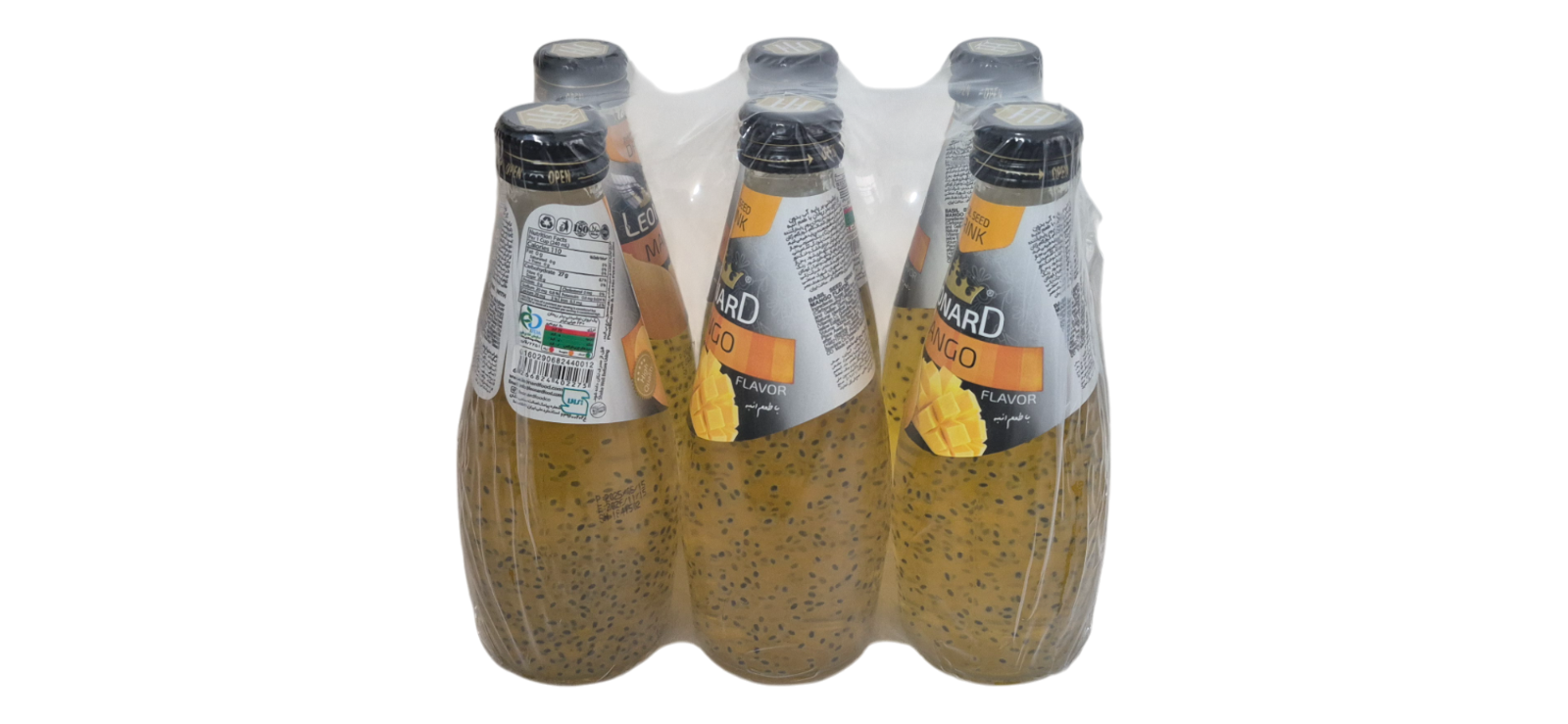 Leonard Basil Drinks Multiple Flavours Natural Refreshing Beverage 6 Pack Case