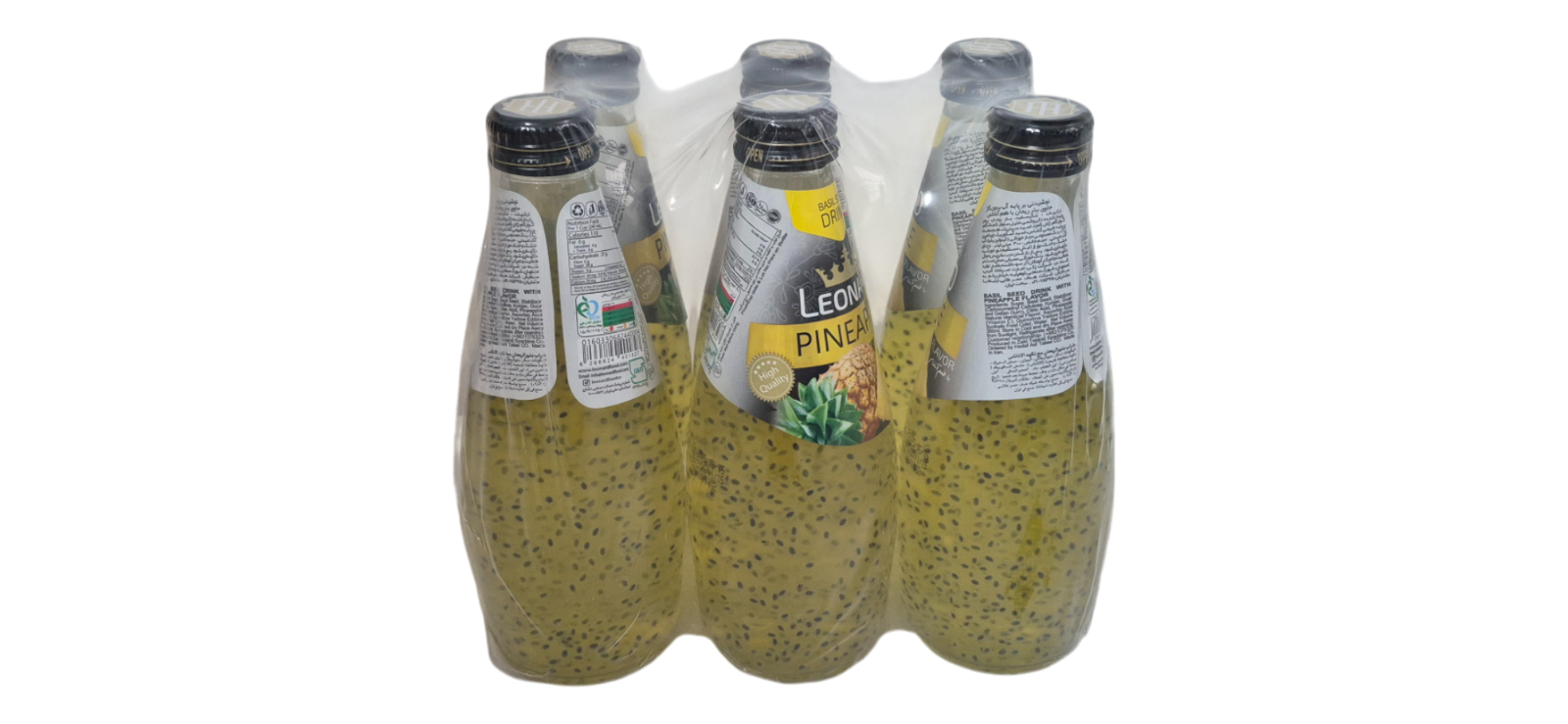 Leonard Basil Drinks Multiple Flavours Natural Refreshing Beverage 6 Pack Case