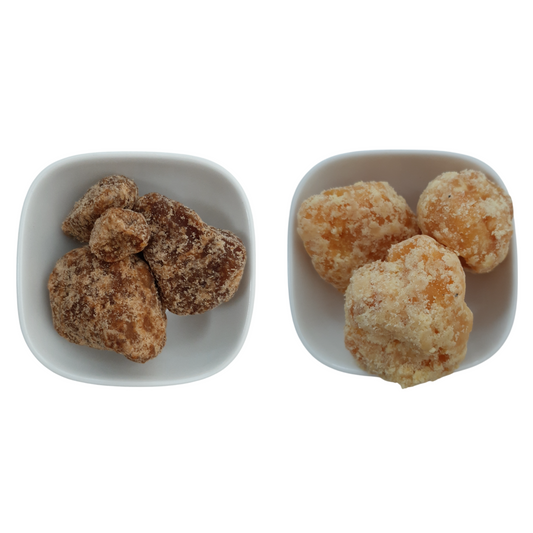 Jaggery Chunks Black, White – Natural Organic Premium-quality + Free sample!