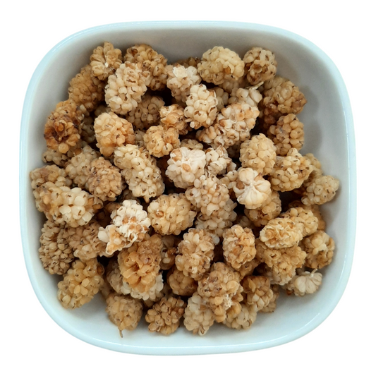 Dried White Mulberries – Natural Organic Premium-quality + Free sample!