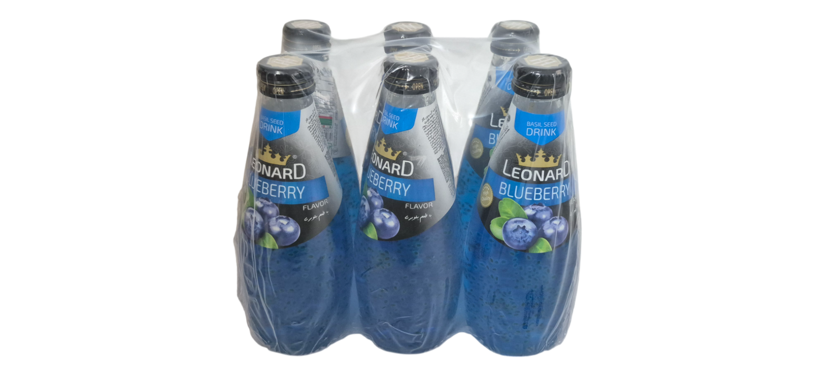 Leonard Basil Drinks Multiple Flavours Natural Refreshing Beverage 6 Pack Case