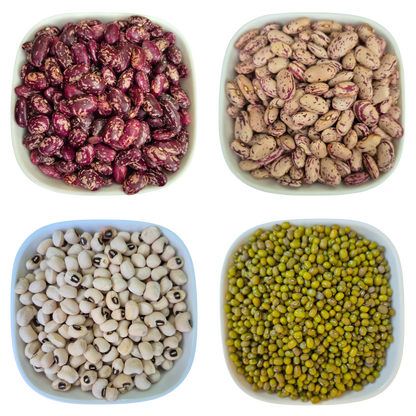 Beans Red, White, Black-eyed, Mung – Natural Organic Premium-quality