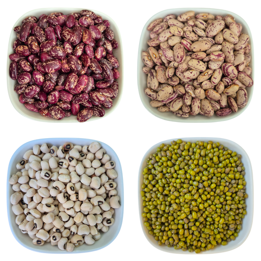 Beans Red, White, Black-eyed, Mung – Natural Organic Premium-quality