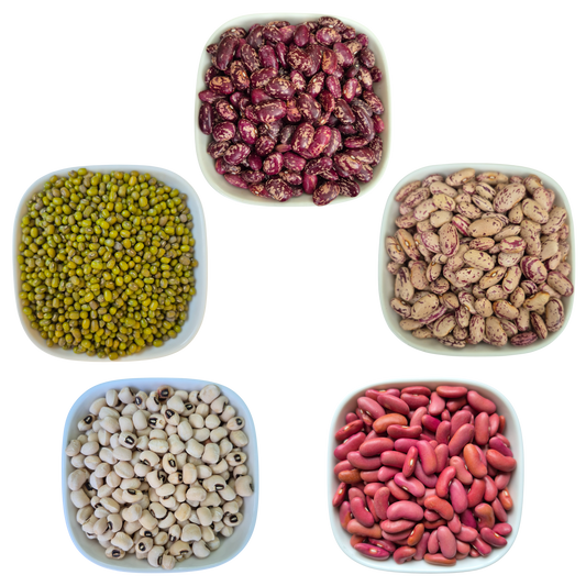 Beans Red, White, Pink, Black-eyed, Mung – Natural Organic Premium-quality