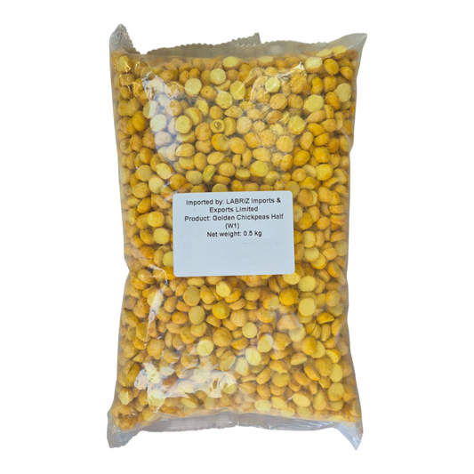 Roasted Chickpeas Halves – Natural Organic Premium-quality + Free sample! – 500 g