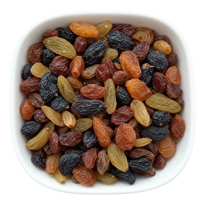 Mixed Raisins Sultanas – Natural Organic Premium-quality + Free sample!